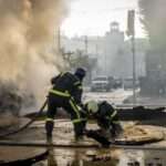 Russian attack in Kyiv Ukraine
