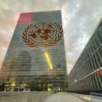 UN The United Nations headquarters building