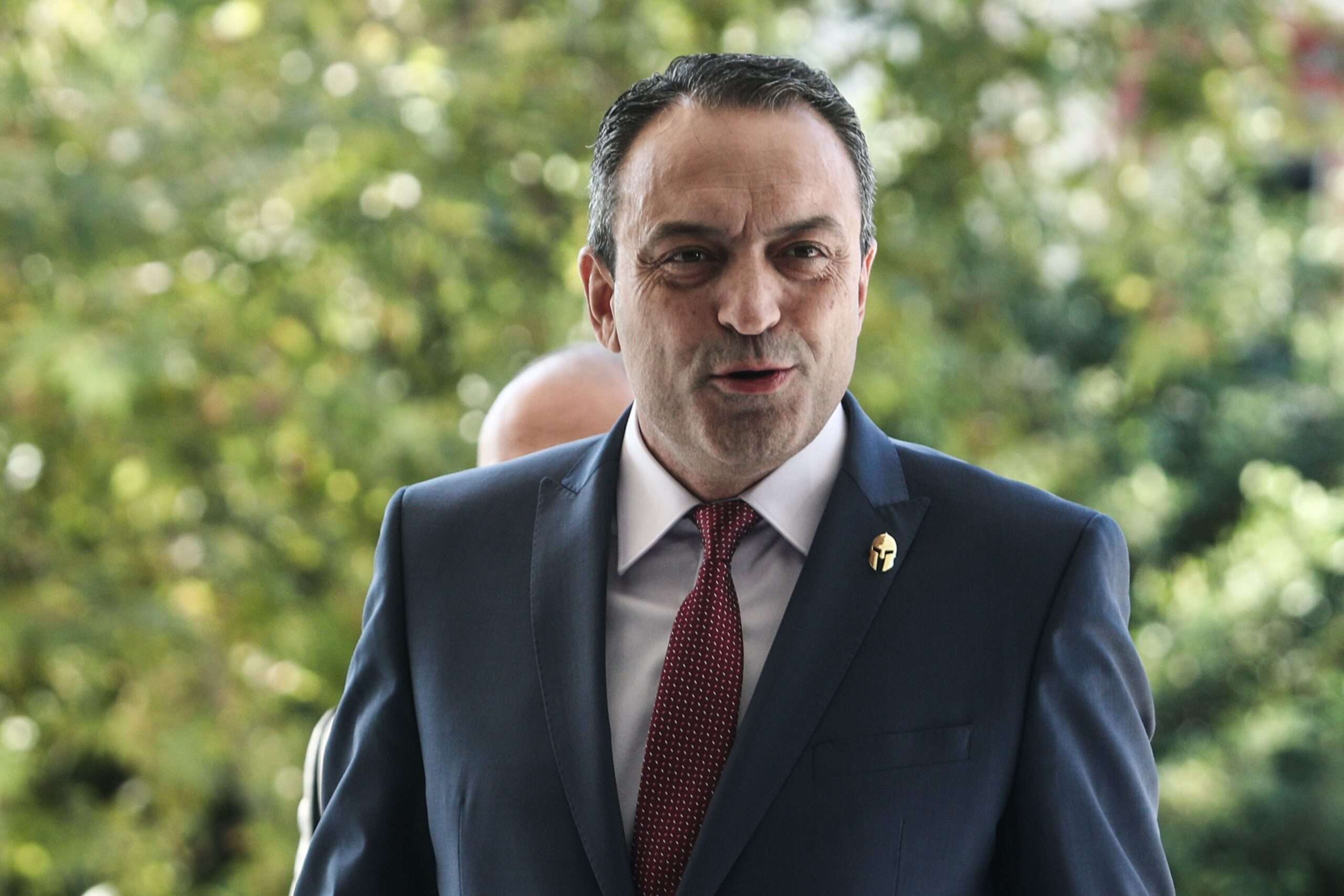 ΚΑΤΑΘΕΣΗ ΤΟΥ ΠΡΟΕΔΡΟΥ ΤΩΝ "ΣΠΑΡΤΙΑΤΩΝ" ΒΑΣΙΛΗ ΣΤΙΓΚΑ ΣΤΗΝ ΕΙΣΑΓΓΕΛΕΙΑ ΤΟΥ ΑΡΕΙΟΥ ΠΑΓΟΥ (ΣΩΤΗΡΗΣ ΔΗΜΗΤΡΟΠΟΥΛΟΣ/EUROKINISSI)