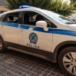 Mohos,,Lasithi,District,,Crete,,Greece.,30.09.2023.,Greek,Police,Car,On